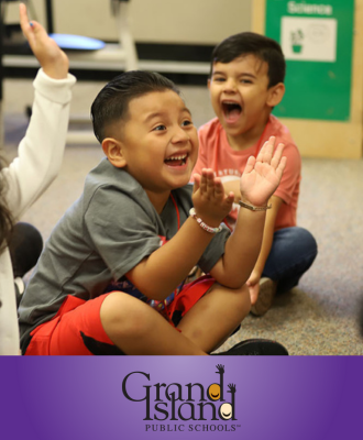  smiling and clapping preschooler